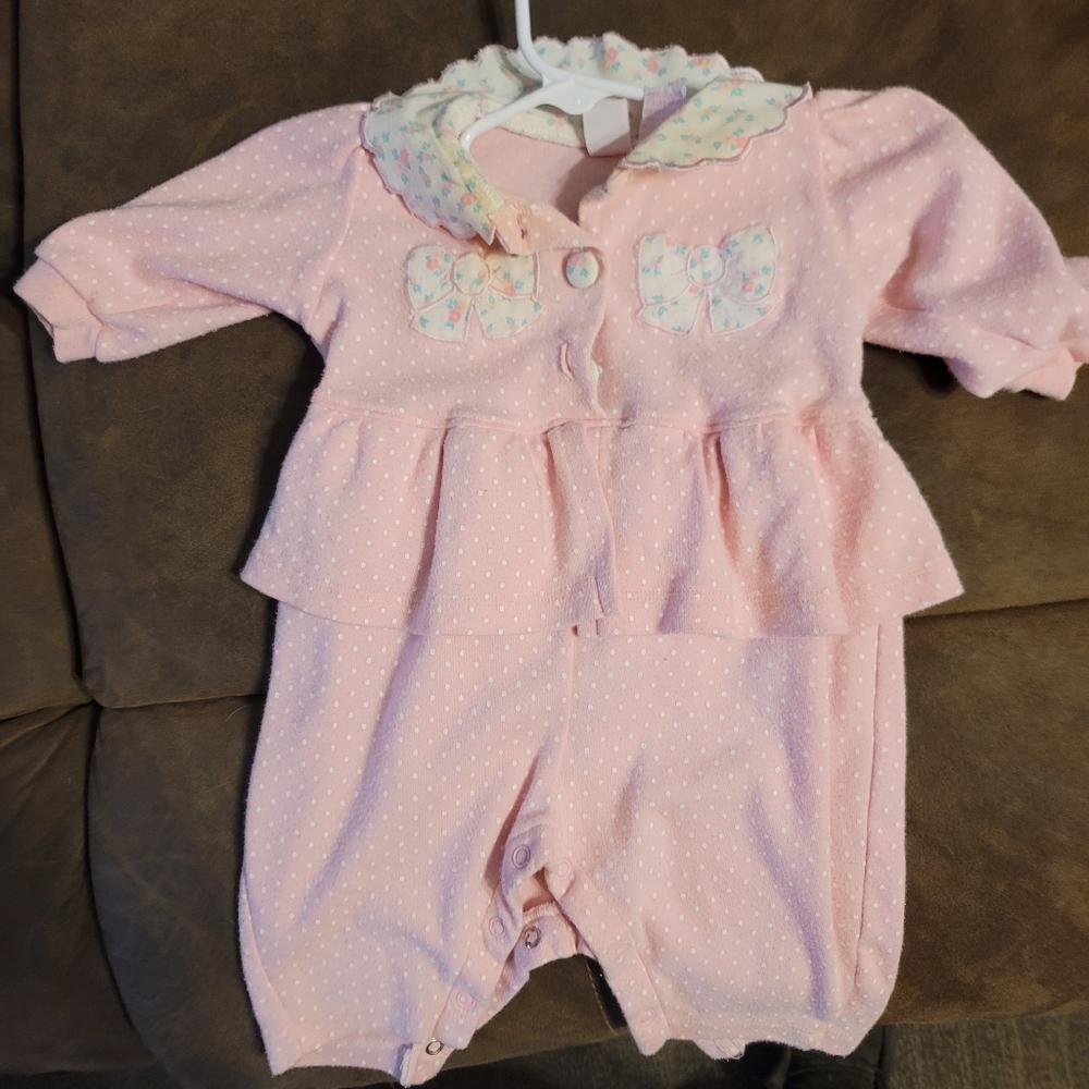 Pink one piece outfit